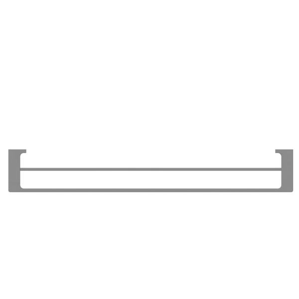 PEARL DOUBLE TOWEL RAIL 800MM GUN METAL (NR8030dGM)