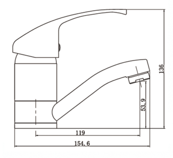 CLASSIC SWIVEL BASIN MIXER (100MM ) CHROME (NR110007100CH)