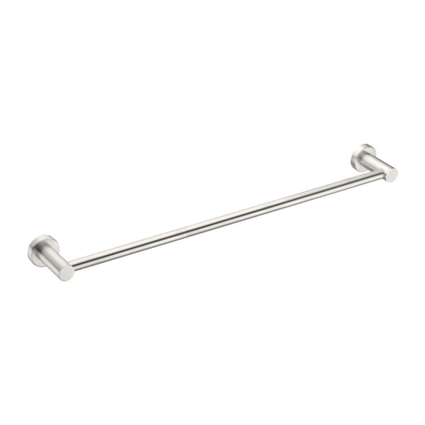 MECCA SINGLE TOWEL RAIL 600MM BRUSHED NICKEL (NR1924BN)