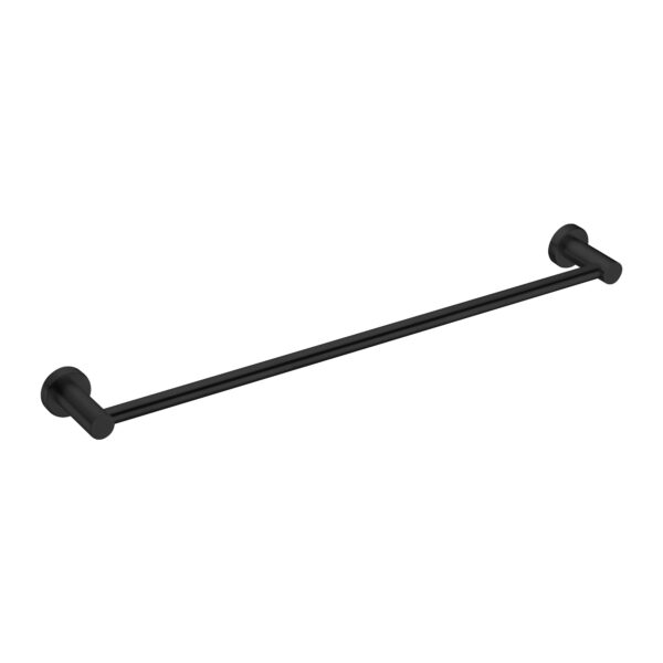 MECCA SINGLE TOWEL RAIL 600MM MATTE BLACK (NR1924MB)