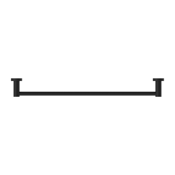 MECCA SINGLE TOWEL RAIL 600MM MATTE BLACK (NR1924MB)