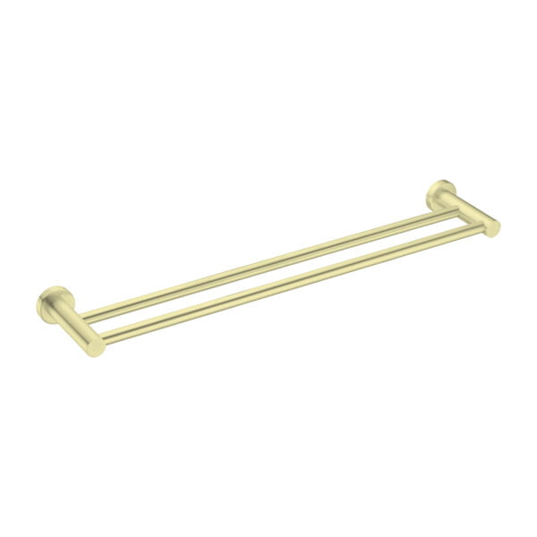 MECCA DOUBLE TOWEL RAIL 600MM BRUSHED GOLD (NR1924dBG)