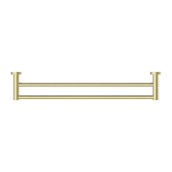 MECCA DOUBLE TOWEL RAIL 600MM BRUSHED GOLD (NR1924dBG)