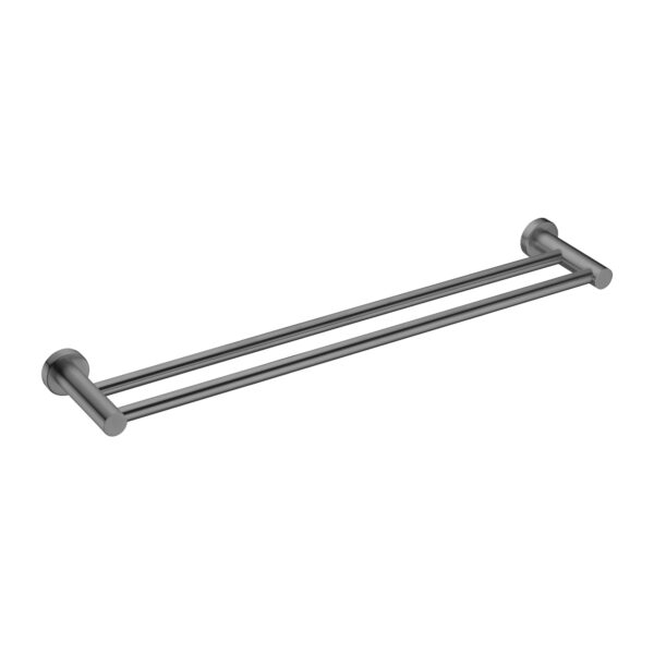 MECCA DOUBLE TOWEL RAIL 600MM GUN METAL (NR1924dGM)