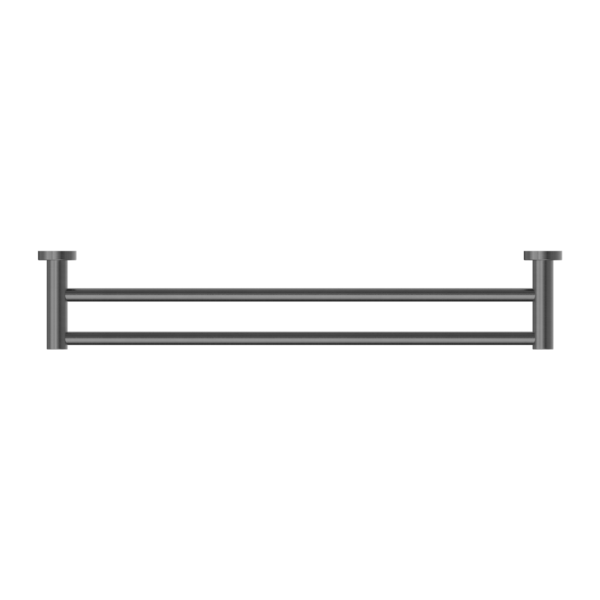 MECCA DOUBLE TOWEL RAIL 600MM GUN METAL (NR1924dGM)