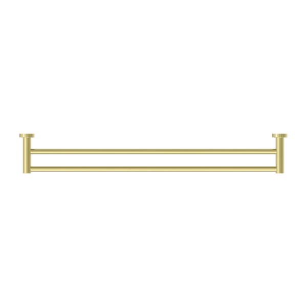 MECCA DOUBLE TOWEL RAIL 800MM BRUSHED GOLD (NR1930dBG)