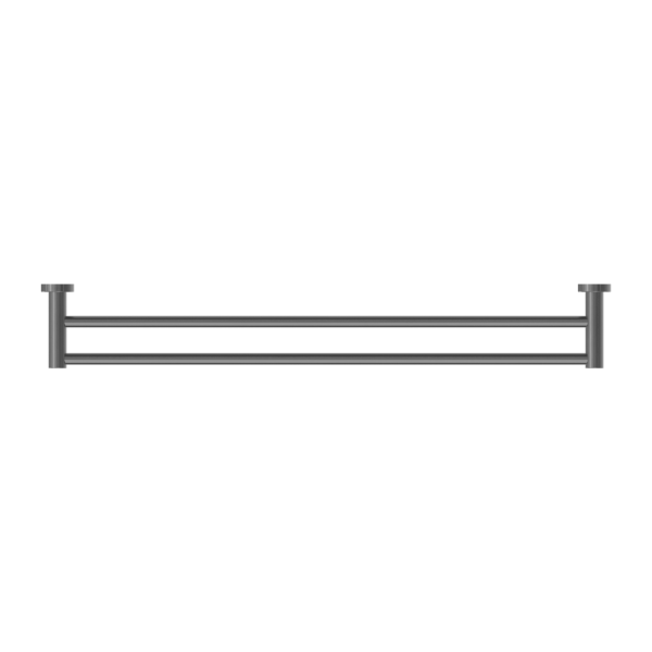 MECCA DOUBLE TOWEL RAIL 800MM GUN METAL (NR1930dGM)