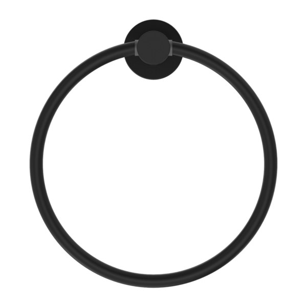 MECCA TOWEL RING MATTE BLACK (NR1980MB)