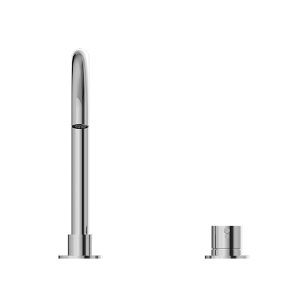 MECCA HOB BASIN MIXER ROUND SWIVEL SPOUT CHROME (NR221901bCH)