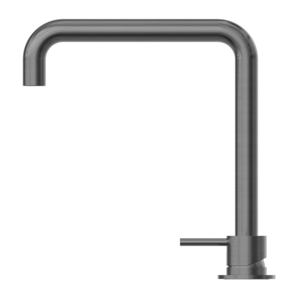 MECCA HOB BASIN MIXER SQUARE SWIVEL SPOUT GUN METAL (NR221901cGM)