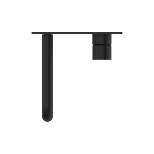 MECCA WALL BASIN/BATH MIXER HANDLE UP 120/160/185/230/260 MM SPOUT MATTE BLACK (NR221910b120/160/185/230/260 MB)
