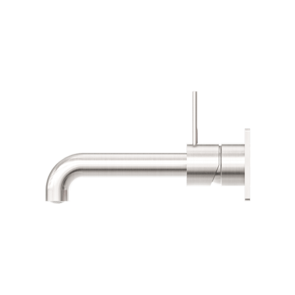 MECCA WALL BASIN/BATH MIXER HANDLE UP 120/160/185/230/260 MM SPOUT BRUSHED NICKEL (NR221910b120/160/185/230/260 BN)