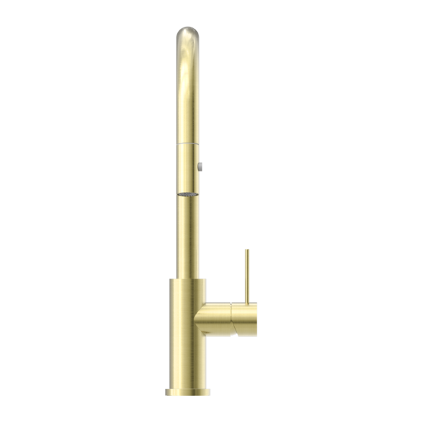 MECCA PULL OUT SINK MIXER WITH VEGIE SPRAY FUNCTION BRUSHED GOLD (NR221908BG)