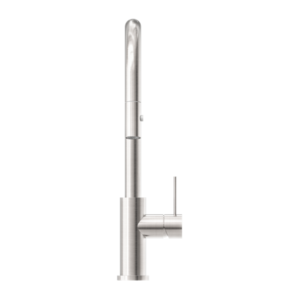 MECCA PULL OUT SINK MIXER WITH VEGIE SPRAY FUNCTION BRUSHED NICKEL (NR221908BN)