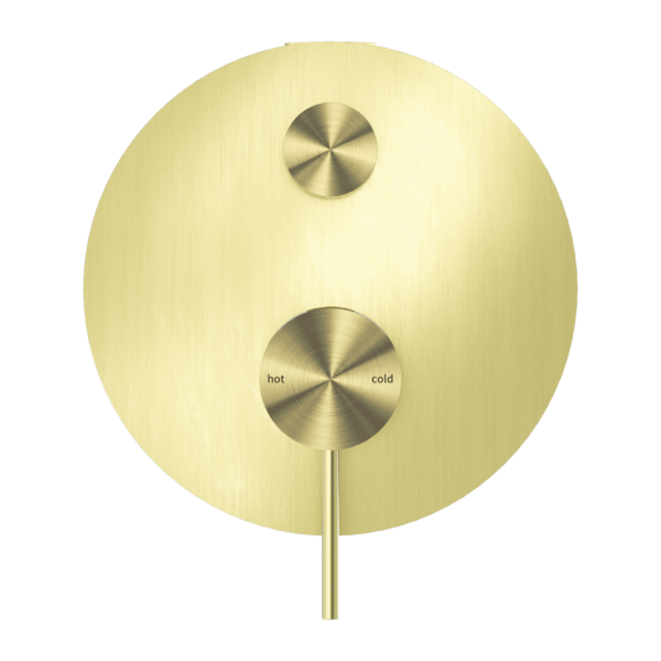 MECCA SHOWER MIXER WITH DIVERTOR SHOWER VALVE BRUSHED GOLD (NR221911aBG)