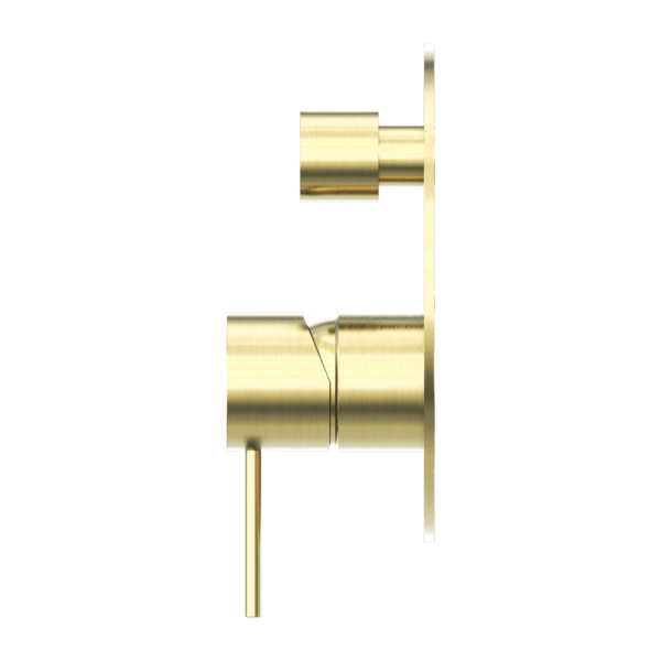 MECCA SHOWER MIXER WITH DIVERTOR SHOWER VALVE BRUSHED GOLD (NR221911aBG)