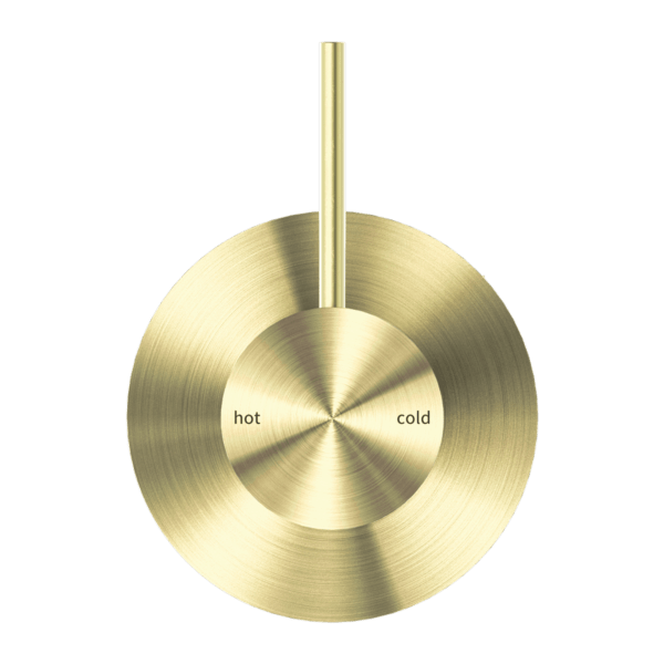 MECCA SHOWER MIXER VALVE KIT SINGLE HANDLE SHOWER VALVE BODY REPLACEMENT SINGLE FUNCTION ROUGH-IN VALVE HANDLE UP BRUSHED GOLD (NR221911bBG)
