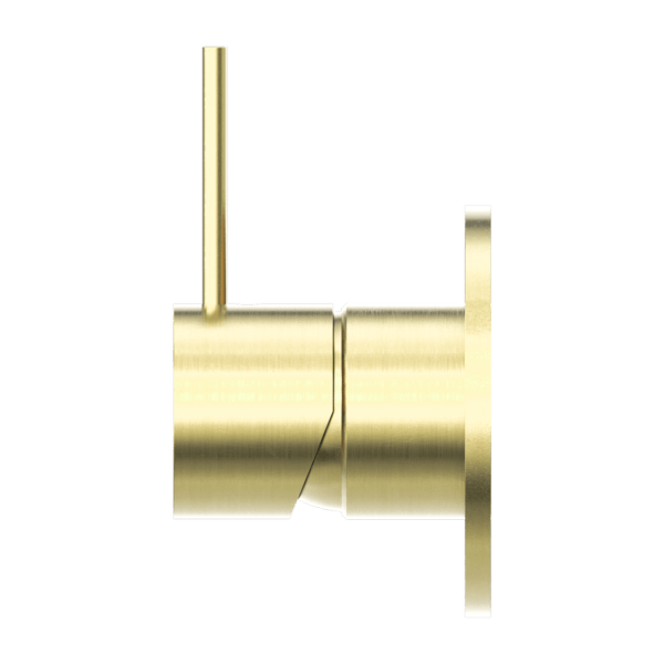 MECCA SHOWER MIXER VALVE KIT SINGLE HANDLE SHOWER VALVE BODY REPLACEMENT SINGLE FUNCTION ROUGH-IN VALVE HANDLE UP BRUSHED GOLD (NR221911bBG)