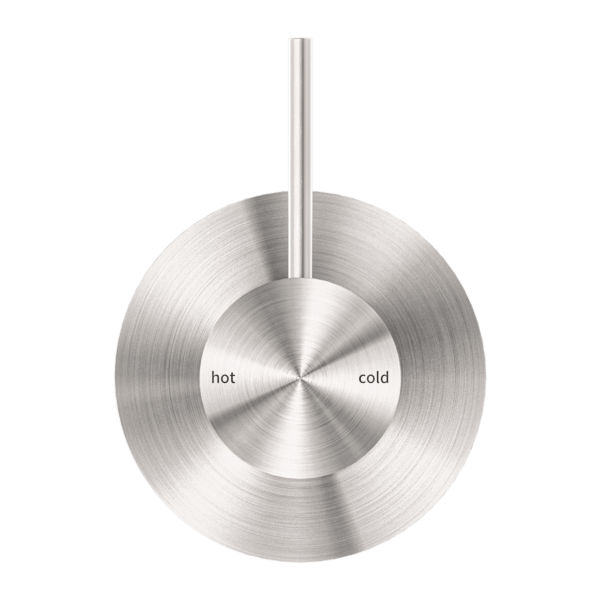 MECCA SHOWER MIXER VALVE KIT SINGLE HANDLE SHOWER VALVE BODY REPLACEMENT SINGLE FUNCTION ROUGH-IN VALVE HANDLE UP BRUSHED NICKEL (NR221911bBN)