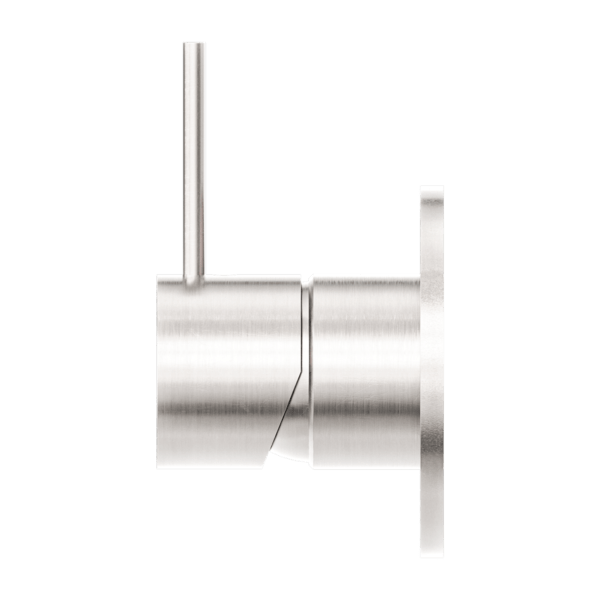 MECCA SHOWER MIXER VALVE KIT SINGLE HANDLE SHOWER VALVE BODY REPLACEMENT SINGLE FUNCTION ROUGH-IN VALVE HANDLE UP BRUSHED NICKEL (NR221911bBN)