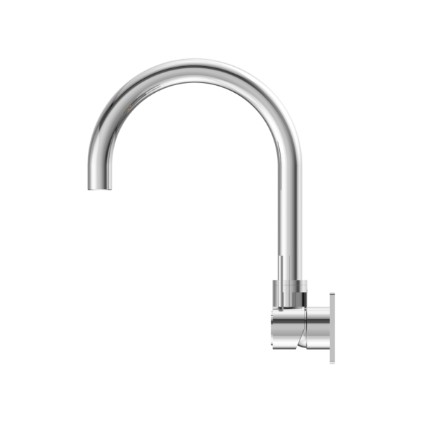 MECCA WALL BASIN/BATH MIXER SWIVEL SPOUT HANDLE UP CHROME (NR221910pCH)