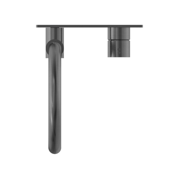 MECCA WALL BASIN/BATH MIXER SWIVEL SPOUT HANDLE UP GUN METAL (NR221910pGM)
