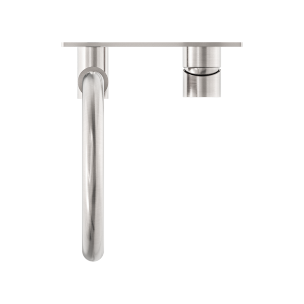 MECCA WALL BASIN/BATH MIXER SWIVEL SPOUT BRUSHED NICKEL (NR221910qBN)