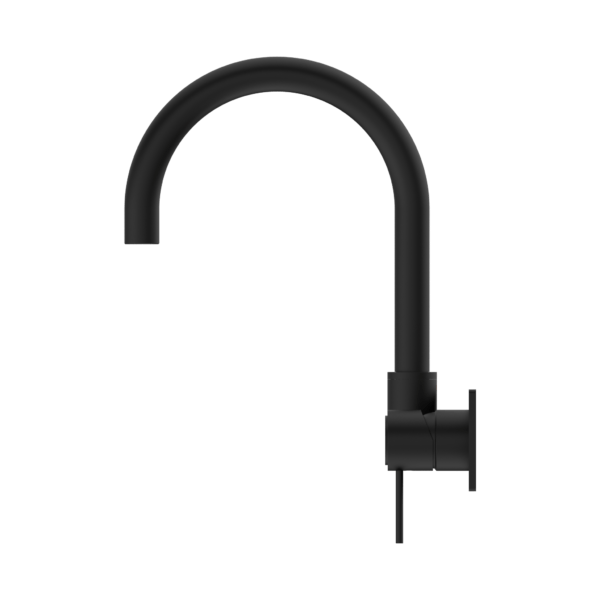 MECCA WALL BASIN/BATH MIXER SWIVEL SPOUT MATTE BLACK (NR221910qMB)