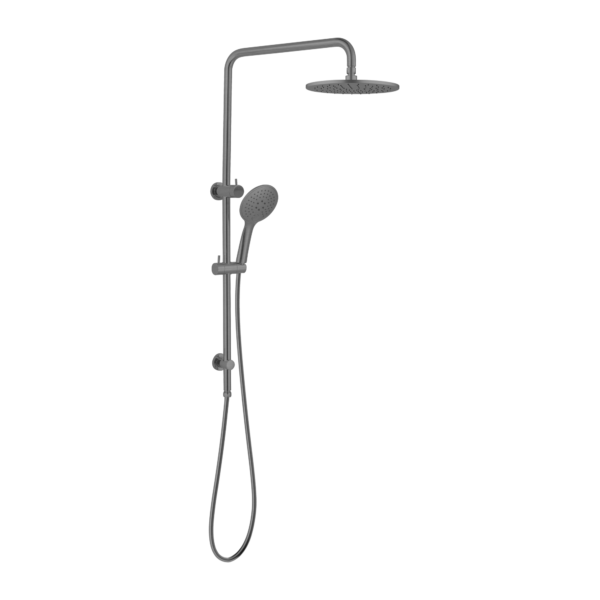 MECCA TWIN SHOWER SET GUN METAL (NR250805aGM)