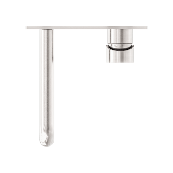 DOLCE WALL BASIN/BATH MIXER STYLISH SPOUT BRUSHED NICKEL (NR250810bBN)