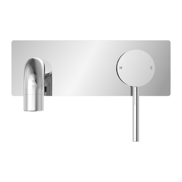 DOLCE WALL BASIN/BATH MIXER STYLISH SPOUT CHROME (NR250810bCH)