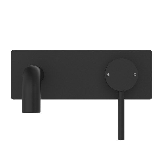 DOLCE WALL BASIN/BATH MIXER STYLISH SPOUT MATTE BALCK (NR250810bMB)