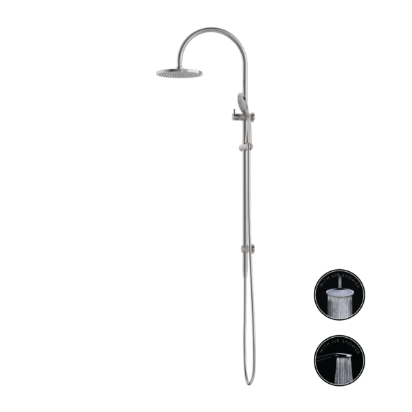 OPAL TWIN SHOWER SET WITH AIR SHOWER BRUSHED NICKEL (NR251905bBN)
