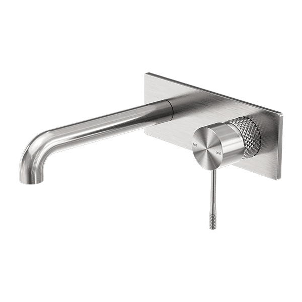 OPAL WALL BASIN/BATH MIXER WALL MOUNTED FAUCET 120/160/185/230/260 MM SPOUT BRUSHED NICKEL (NR251907a120/160/185/230/260BN)