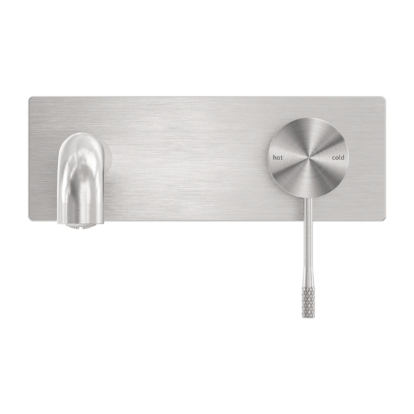 OPAL WALL BASIN/BATH MIXER WALL MOUNTED FAUCET 120/160/185/230/260 MM SPOUT BRUSHED NICKEL (NR251907a120/160/185/230/260BN)