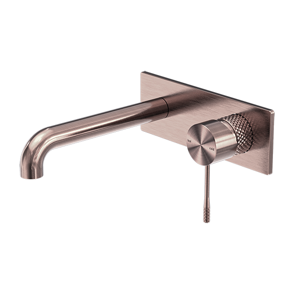 OPAL WALL BASIN/BATH MIXER WALL MOUNTED FAUCET 120/160/185/230/260 MM SPOUT BRUSHED BRONZE (NR251907a120/160/185/230/260BZ)