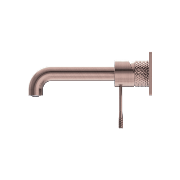 OPAL WALL BASIN/BATH MIXER WALL MOUNTED FAUCET 120/160/185/230/260 MM SPOUT BRUSHED BRONZE (NR251907a120/160/185/230/260BZ)
