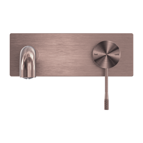 OPAL WALL BASIN/BATH MIXER WALL MOUNTED FAUCET 120/160/185/230/260 MM SPOUT BRUSHED BRONZE (NR251907a120/160/185/230/260BZ)