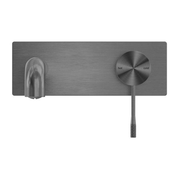 OPAL WALL BASIN/BATH MIXER WALL MOUNTED FAUCET 120/160/185/230/260 MM SPOUT GRAPHITE (NR251907a120/160/185/230/260GR)