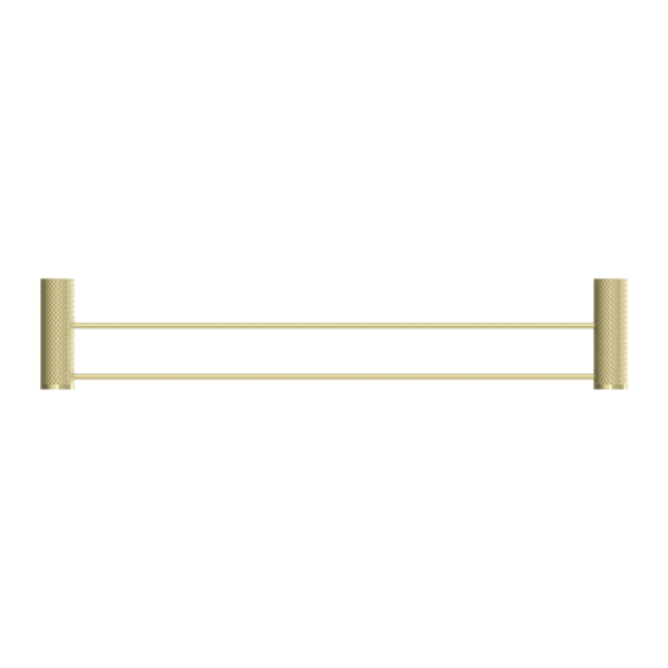 OPAL DOUBLE TOWEL RAIL 600MM BRUSHED GOLD ( NR2524dBG)