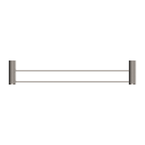 OPAL DOUBLE TOWEL RAIL 600MM BRUSHED NICKEL (NR2524dBN)
