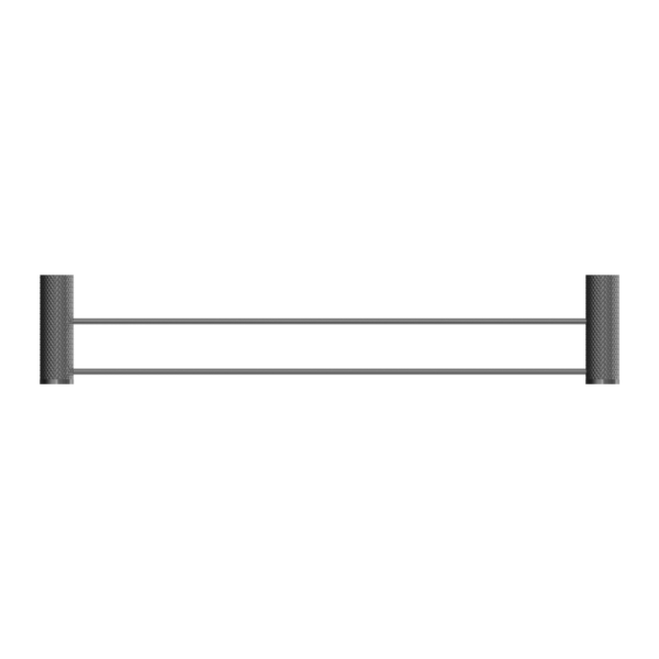 OPAL DOUBLE TOWEL RAIL 600MM GRAPHITE (NR2524dGR)