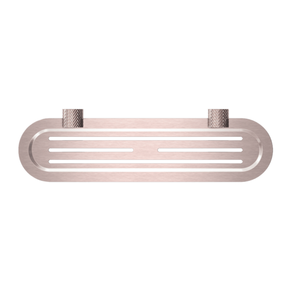OPAL METAL SHOWER SHELF BRUSHED BRONZE (NR2587aBZ)