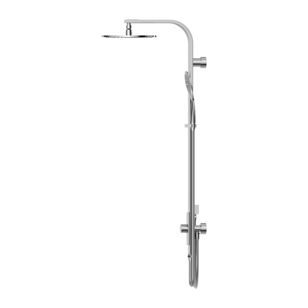ASTRA RAIN ROUND SHOWER SET CHROME (DOUBLE HOSE) (NR281305bCH)