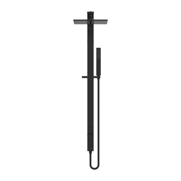 ASTRA RAIN SQUARE SHOWER SET MATTE BLACK (SINGLE HOSE) (NR281305cMB)
