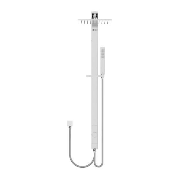 ASTRA RAIN SQUARE SHOWER SET CHROME (DOUBLE HOSE) (NR281305dCH)