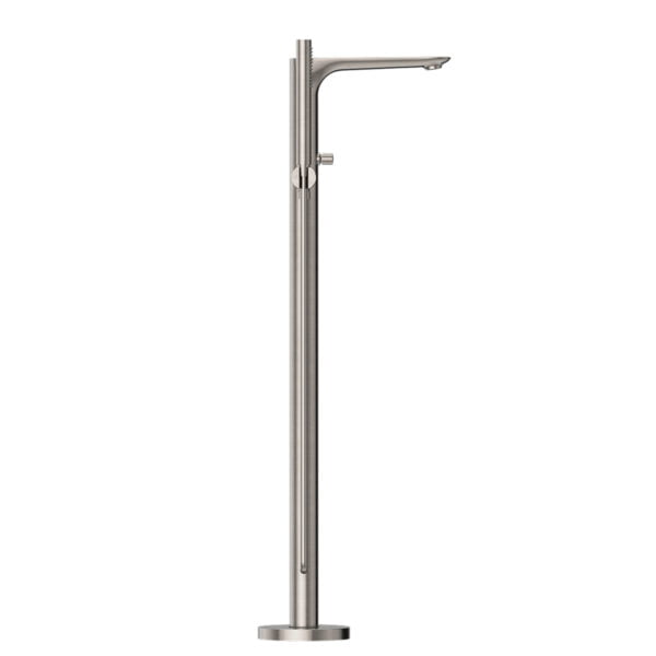 Bianca Freestanding Bath Mixer With Hand Shower BRUSHED NICKEL (NR321503aBN)