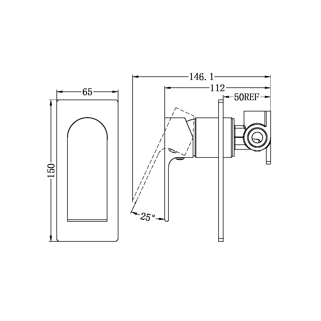 BIANCA SHOWER MIXER CHROME (NR321511CH)