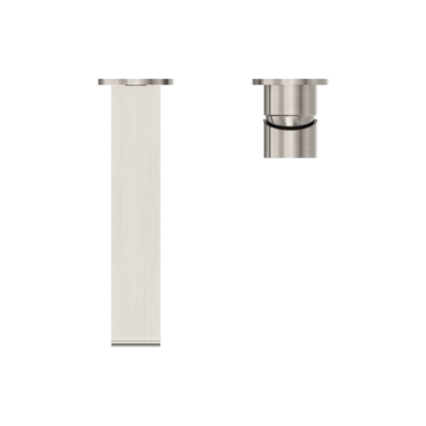 BIANCA WALL BASIN/BATH MIXER SEPARATE BACK PLATE 187/230MM BRUSHED NICKEL (NR321510eBN / NR321510fBN)