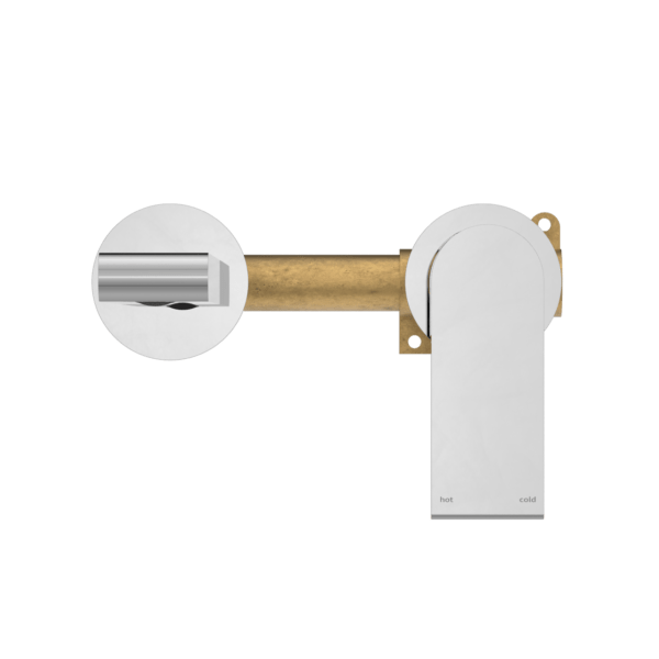 BIANCA WALL BASIN/BATH MIXER SEPARATE BACK PLATE 187/230MM CHROME (NR321510eCH / NR321510fCH)